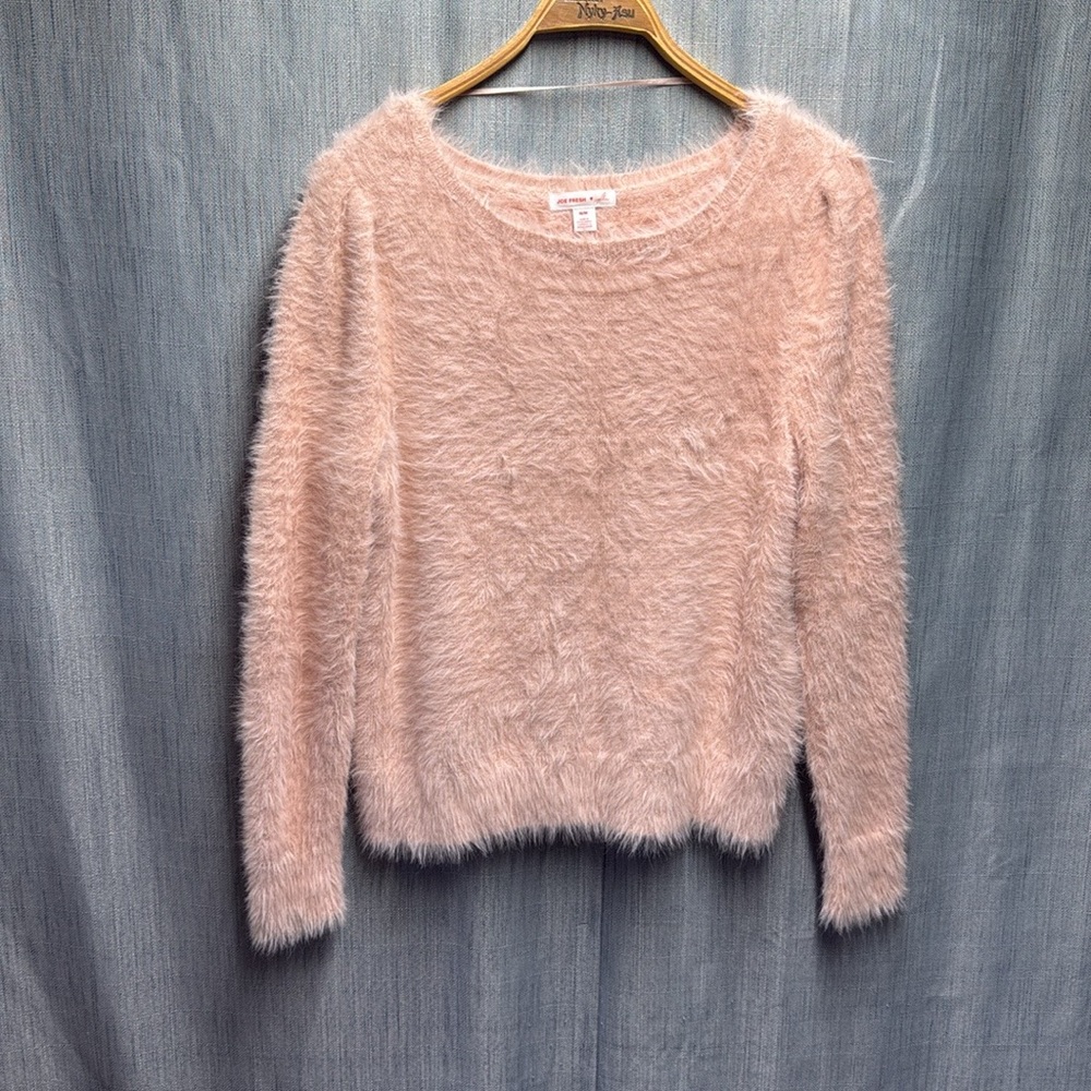 Joe Fresh & Jillian Harris Crew Neck Sweater Plush Cozy Style sweater size med